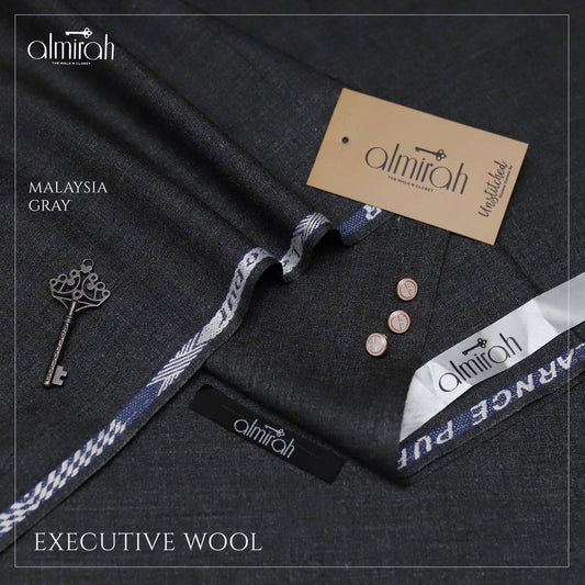 Almirah Executive Wool Suit – Premium Unstitched Fabric for Men